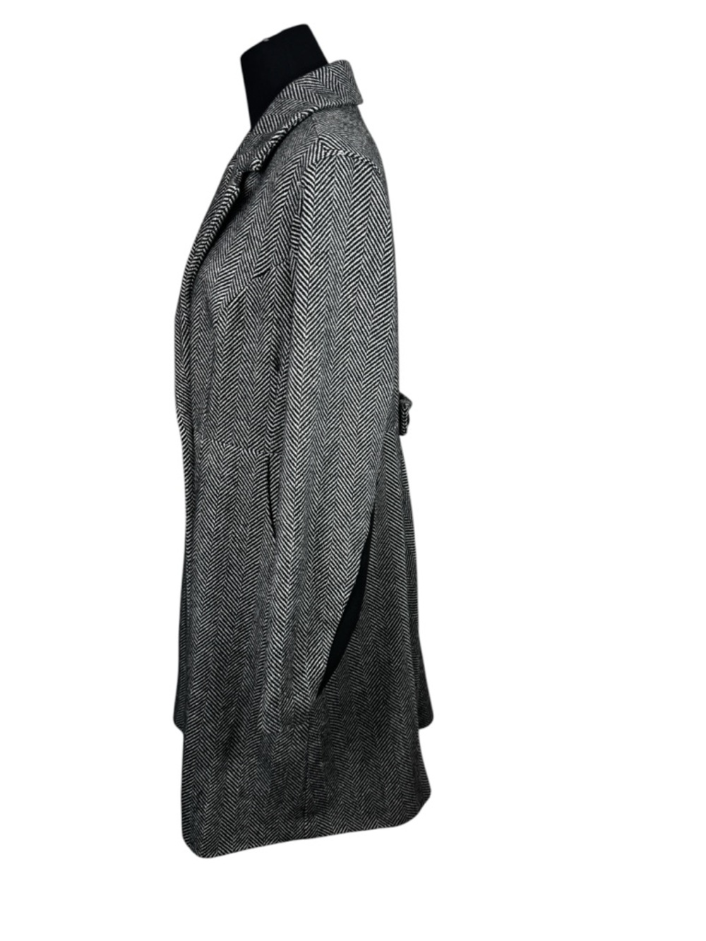 TORRID Fit & Flare Herringbone Coat Jacket Peacoat Plus Size 2X - Picture 8 of 15